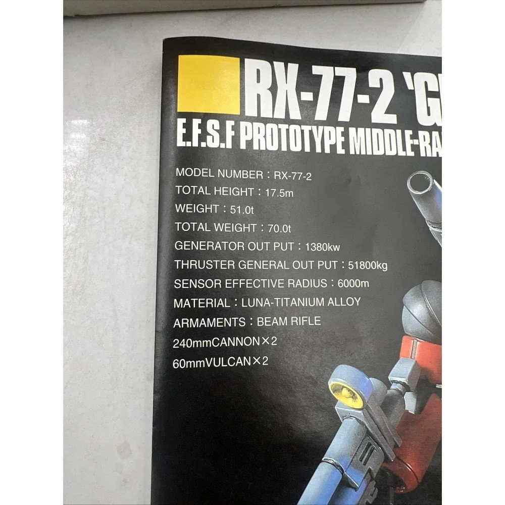 Bandai HG 1/144 RX-77-2 Guncannon Gundam Model Kit Action Figure 003 Red